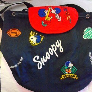 Tote Backpack Purse Quilted Snoopy
